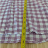 Hatch Boyfriend Purple Checked 100% Cotton Button-up Long Sleeve Shirt, size 4