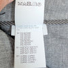 Brunello Cucinelli Wool/Linen Pants Womens 10 Gray High-rise Tapered Trousers