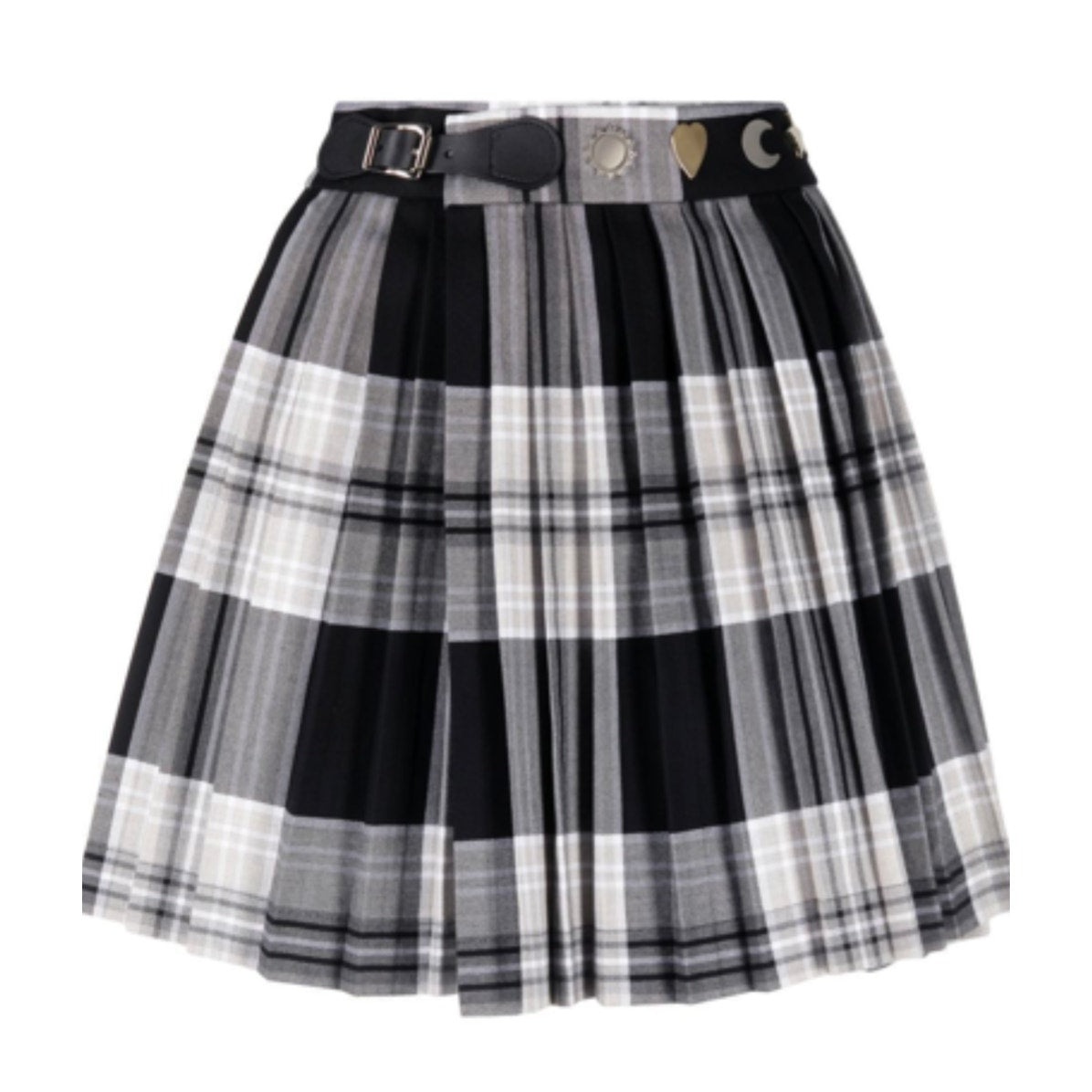 Charles Jeffrey Loverboy Tartan-print Pleated Cotton-Twill Mini Skirt, size XL