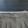 Just Bee Queen Dark Green High Waist Pleated Front Marlow Linen Shorts, size M