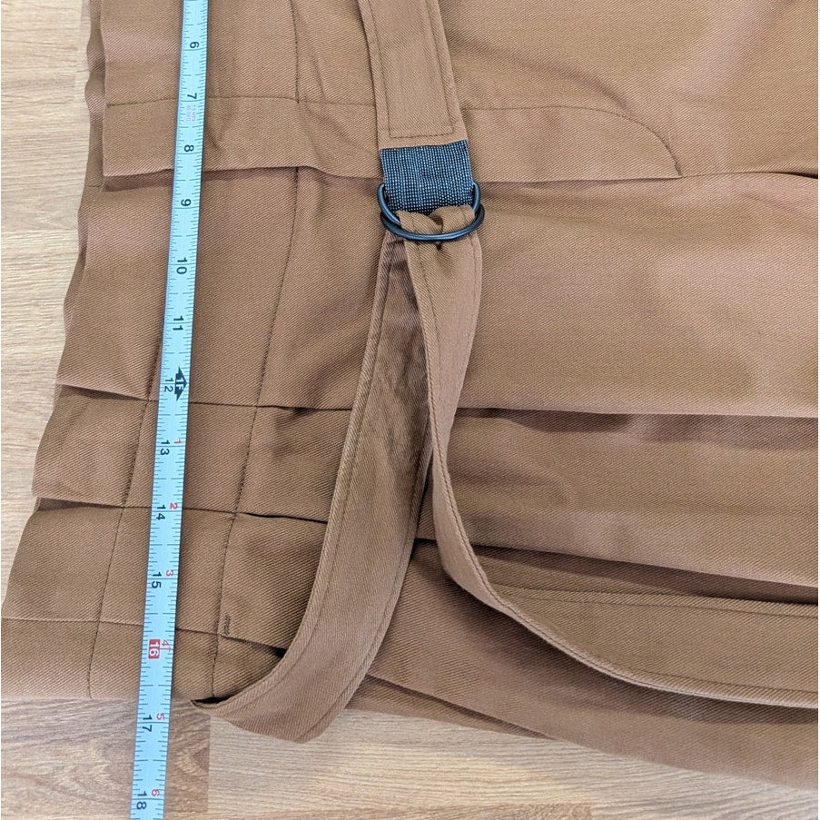 Brunello Cucinelli Monili-detail Paperbag Trousers Womens 10 Camel High-rise