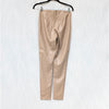 Mango MNG Beige Vegan Leather Mid-rise Ankle Legging Pants, size S