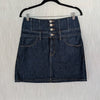 Re/done Denim Corset Mini Skirt Womens 27 Indigo Flow Cotton Button Front