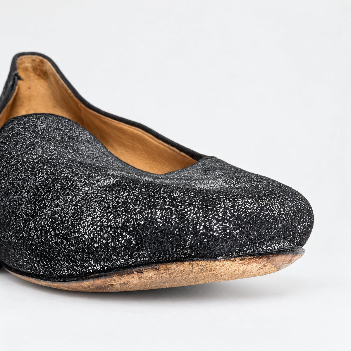Coach Caitlin Gunmetal Metallic Leather Smoking Loafers 8B