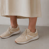 Vince Ohara Sneaker Womens 9M Beige Leather Logo Low Top Lace-up NWOT