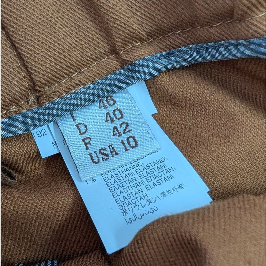 Brunello Cucinelli Monili-detail Paperbag Trousers Womens 10 Camel High-rise