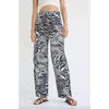 NWT Anthropologie Corey Lynn Black/White Zebra Striped Wide Leg Pants, size M