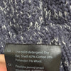 COS Contrast-Knit Jumper Womens M Dark Gray Wool Blend Long Sleeve Crewneck