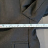H&M HM Black Double-Breasted Short Peasant's Twill Jacket Pea Coat, size M