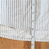 Anine Bing Essie Shirt Womens S White/Blue Oversized 100% Cotton Button-up