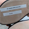 Lanvin Swing Melodie Leather Crystal-Embellished Flat Sandals Womens EU 38/US 7