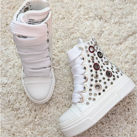 Cristian Zerotre CR03 CALIPSO 300 Sneakers Womens IT 36/US 6 White Leather NWT