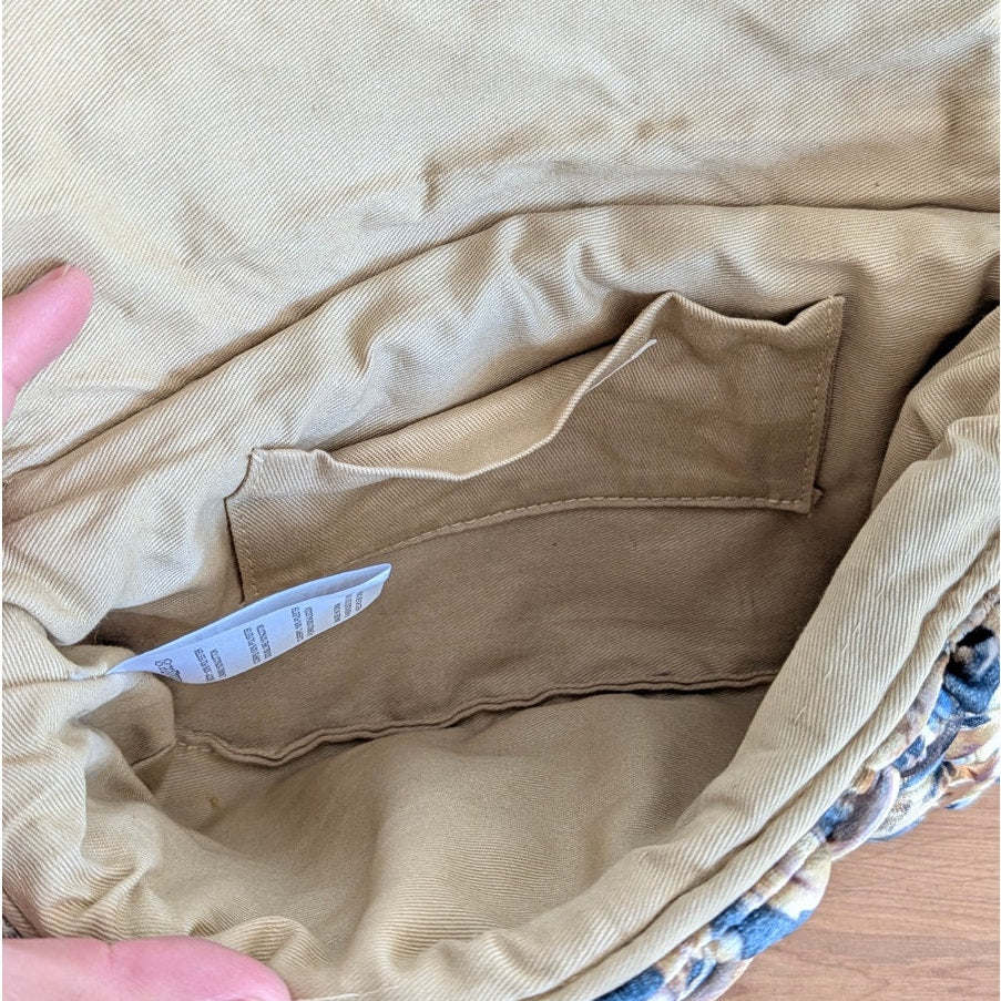 Daily Practice by Anthropologie Woven Velvet Crossbody Bag