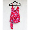 Lovers and Friends Kamala Mini Dress Womens S Red Floral Satin Sleeveless Mini