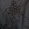 Zara Black Floral Embroidery Beaded Open Front Kimono Jacket, size M-L
