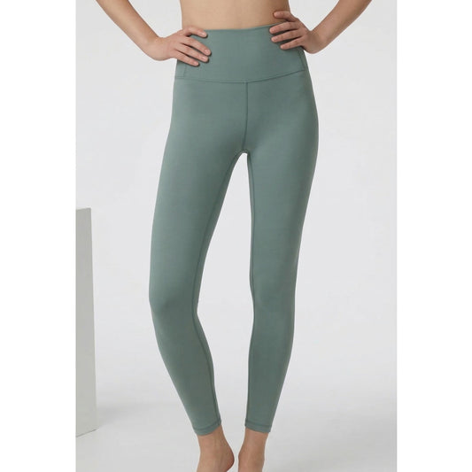 Vuori Evolve Legging Womens XS Green High-rise Fitted 7/8 Length Style VW497