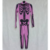 Candy Catz BnW Bossy Skeleton Costume Womens M Purple OP Long Sleeve Jumpsuit