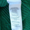 Lauren Ralph Lauren Green Cable Knit Cotton Long Sleeve Sweater, size S