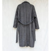 12 Storeez Wool Cashmere Coat Womens OS Gray Wrap Tie-Waist Longline