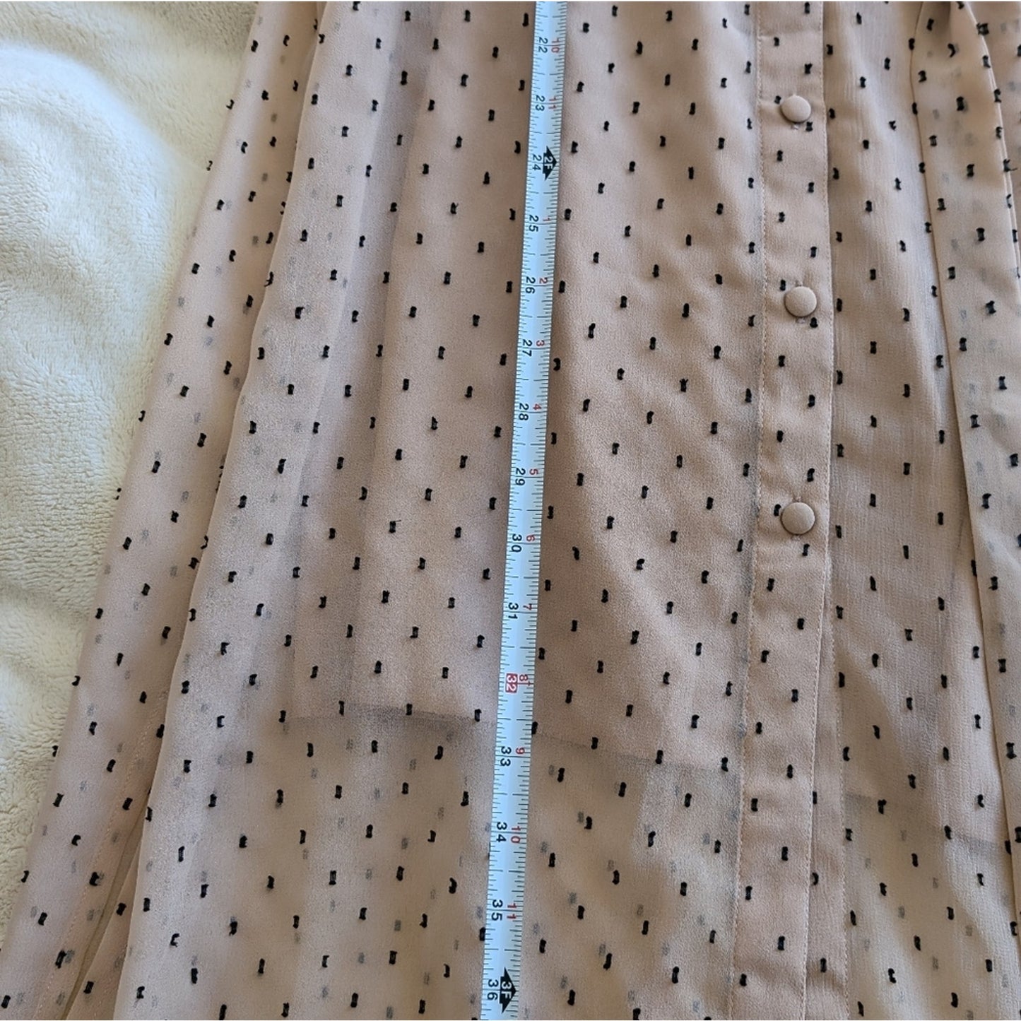 NWT L’Academie Revolve Overlay Nude Cream Belted Midi Dress, size S
