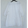 Dissh Nadia White Linen Smock Dress Womens 6 Long Sleeve Tunic Shirt Mini