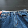 Evermore Jeans Womens S Blue Denim High-rise Wide Leg Straight