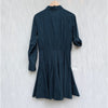 Jason Wu Dress Womens 8 Teal Poplin Long Sleeve Shirt Syle Mini NWOT