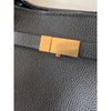DeMellier Black Leather Satchel Tote with Gold Hardware
