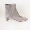 Vince Hilda Ankle Boots Womens 9.5M Gray Leather Suede Zip Bootie