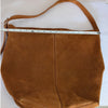 Mango MNG Bag Brown Leather Bucket Shoulder Adjustable Strap