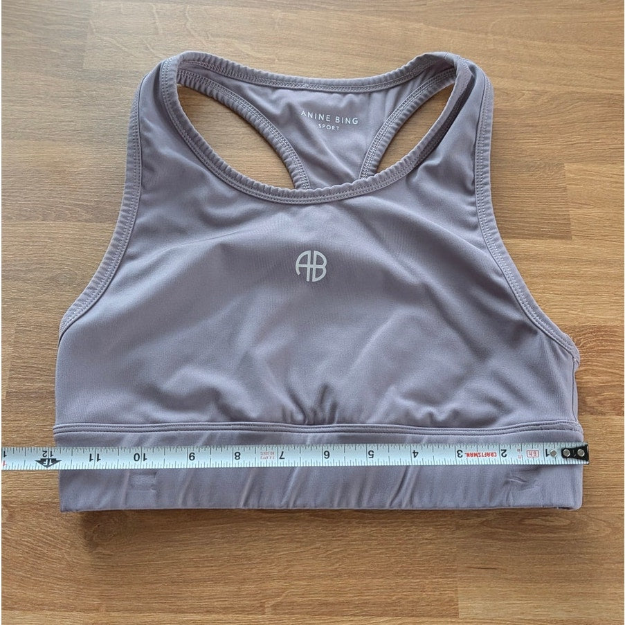 Anine Bing Sport Set Womens Blair Bralet Top XS & Blake High Waist Leggings S