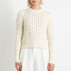Eleven Six Nyla Sweater Womens S Ivory Alpaca/Wool Knit Crewneck Long Sleeve