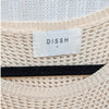 DISSH Ophelia Crochet Maxi Sleeveless Dress in Natural, size L