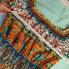 Shoshanna Solstice Cotton Off-Shoulder Multicolor Mini Dress, size XS