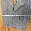 Brunello Cucinelli Wool/Linen Pants Womens 10 Gray High-rise Tapered Trousers