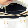 Miu Miu Matelassé Leather Handbag in White Quilted Logo Crossbody Strap