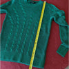 Lauren Ralph Lauren Green Cable Knit Cotton Long Sleeve Sweater, size S