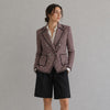Veronica Beard Theron Tweed Double-breasted Blazer Jacket Womens 4 Pink Purple