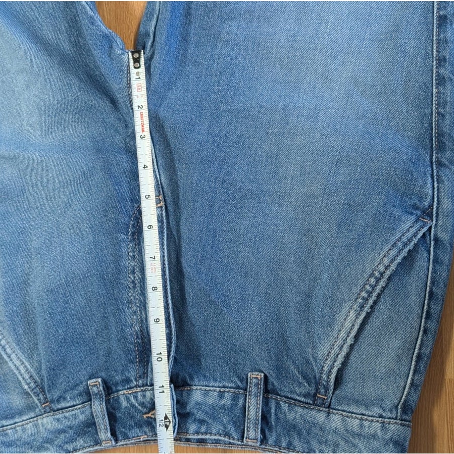 ICON DENIM LA Juno Carrot Barrel Cropped Jeans Eclipse Size 26