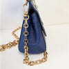 Dolce & Gabbana Leather Miss Sicily Top Handle Small Bag in Blue