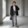 NWT Anthropologie Corey Lynn Black/White Zebra Striped Wide Leg Pants, size M