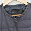 Fabiana Filippi Quilted Denim Short Jacket Womens XL Metallic Embellished Navy