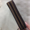 Burberry Vintage Leather Wallet with Chain Black Plaque Logo Bifold Rare