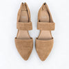 Eileen Fisher Hall Taupe Suede Pointed Toe Flats Size 8