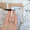 Elliatt Kate Dress Womens S White Floral Lace Semi-sheer Long Sleeve Mini