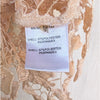 Miss Finch Lace Top Womens S Beige Sheer Floral Lace Crochet Overlay Cap Sleeve