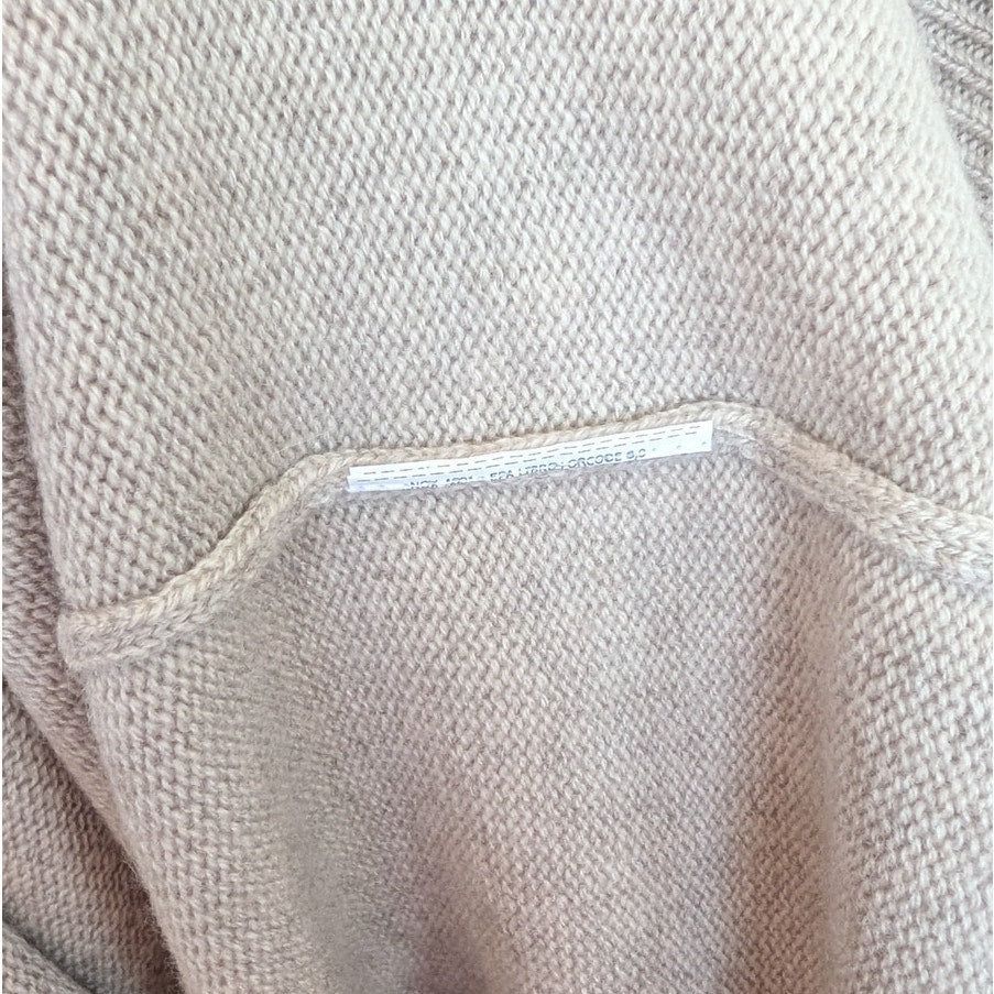 Max Mara Jack Wool Cashmere Dress Womens Beige Long Sleeve Hooded Midi