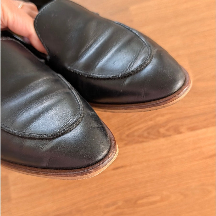 Everlane The Modern Loafer Unisex Womens 6 Black Leather Oxford Pointed Toe