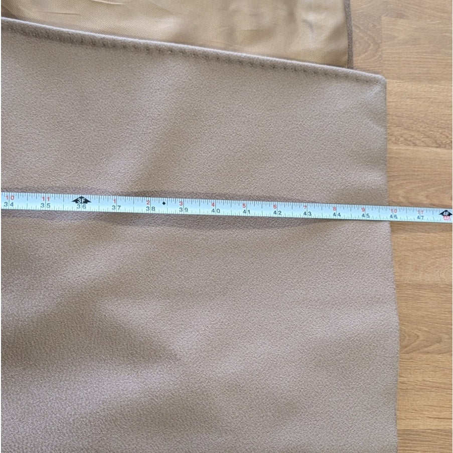 Weekend Max Mara Camel Tan Double-Breasted Wool Coat Womens 8 Belted Italy