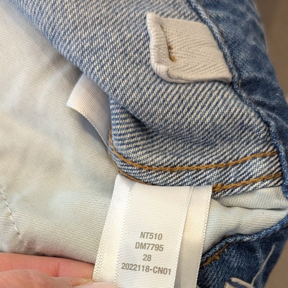 Madewell Wide Sweep Denim Trousers NT510 Womens 28 Blue High-rise Wide Leg